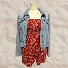Load image into Gallery viewer, Loke Romper ~ Lo'i Kalo X Red
