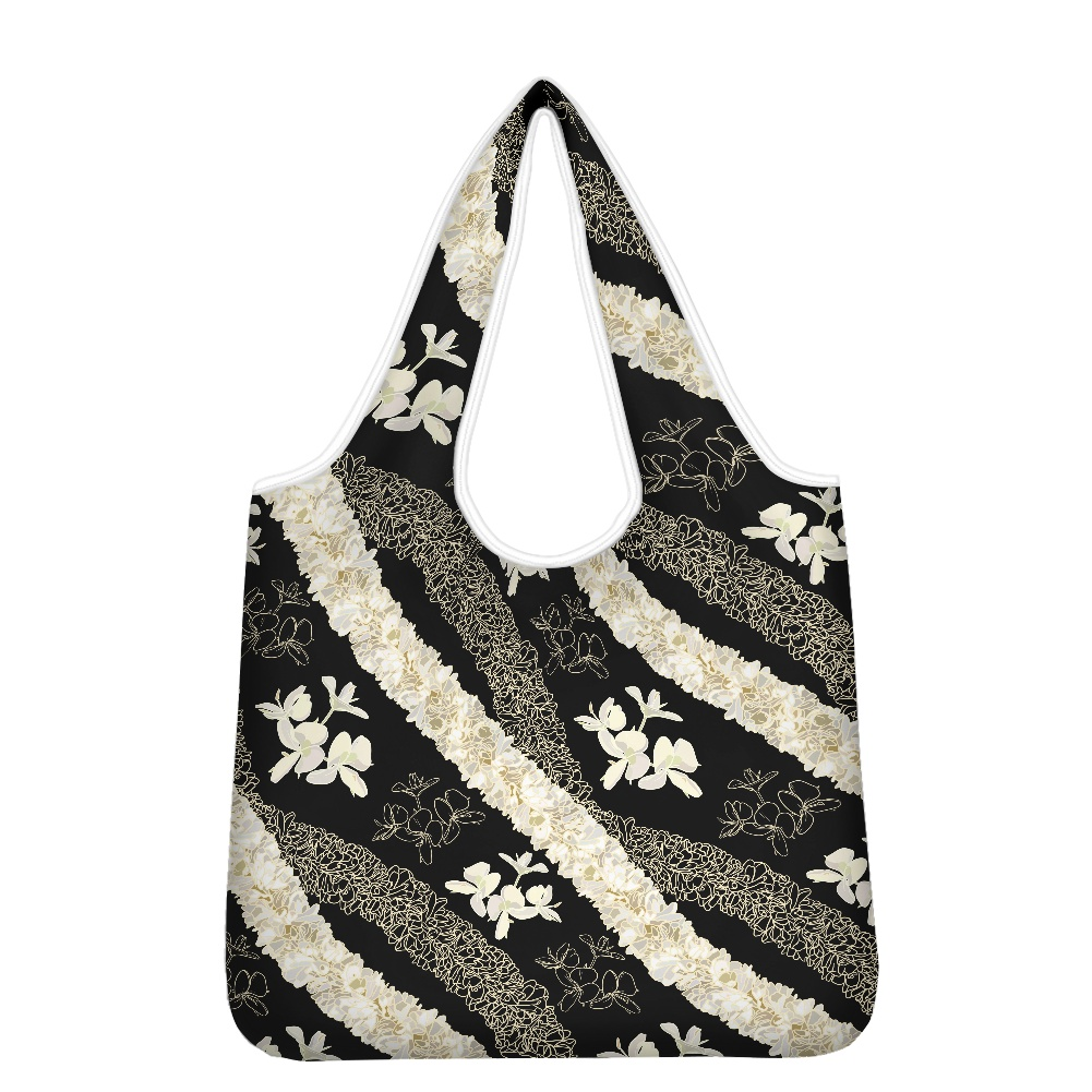 XL Reusable Bag ~ Ginger Lei Black