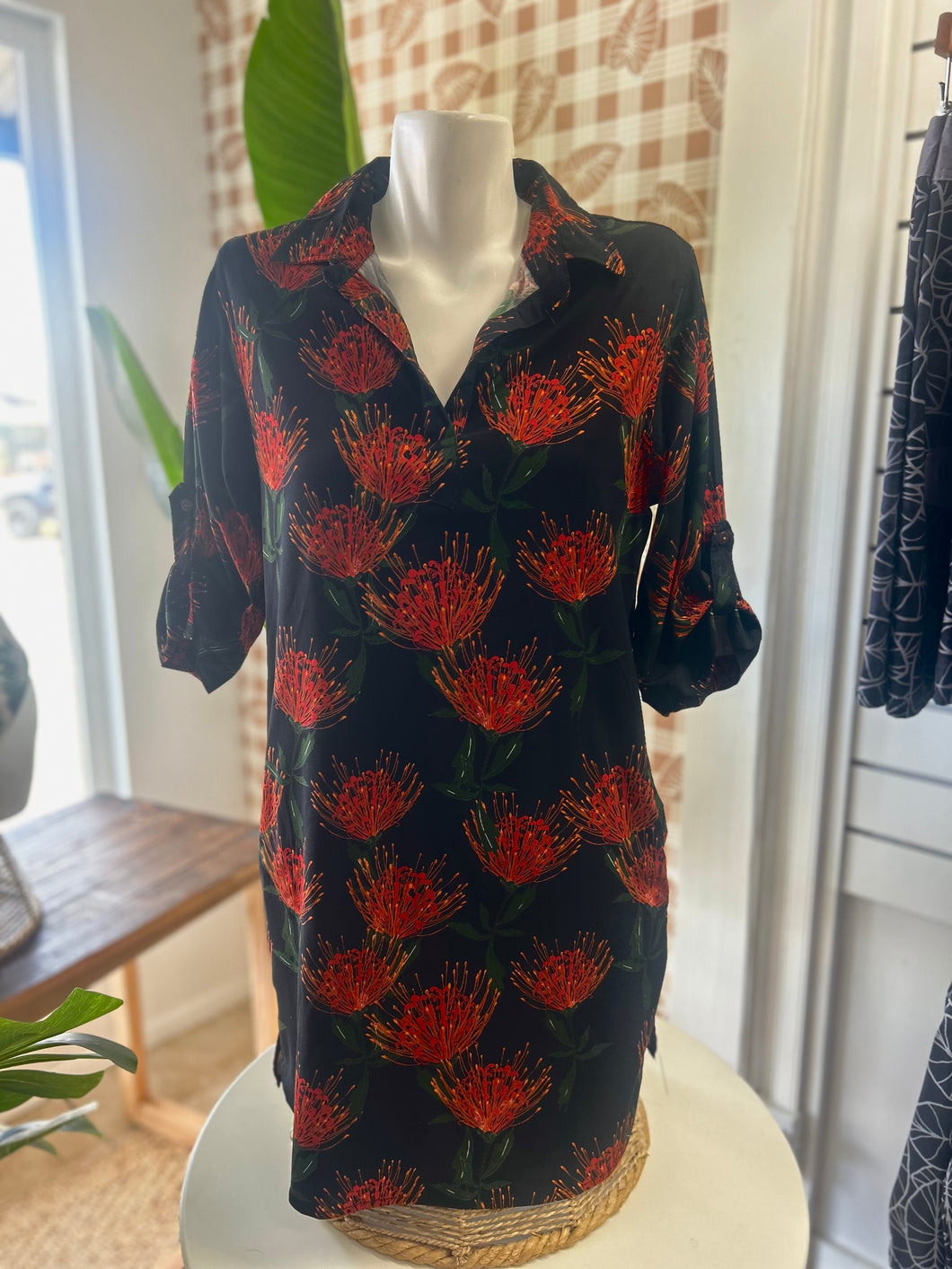 Kealoha Dress ~ PROTEA BLACK