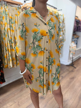 Load image into Gallery viewer, Aloha Shirt Dress ~ Lehua Mamo X Tan
