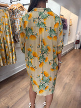 Load image into Gallery viewer, Aloha Shirt Dress ~ Lehua Mamo X Tan
