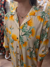 Load image into Gallery viewer, Aloha Shirt Dress ~ Lehua Mamo X Tan
