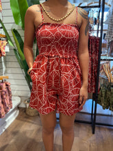 Load image into Gallery viewer, Loke Romper ~ Lo'i Kalo X Red
