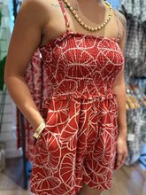 Load image into Gallery viewer, Loke Romper ~ Lo'i Kalo X Red
