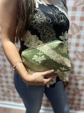 Load image into Gallery viewer, PU Leather Pouch ~ Ginger Lei X Green
