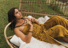Load image into Gallery viewer, Wailoa Slit Jumpsuit ~ Ki X Golden
