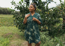 Load image into Gallery viewer, Aloha Shirt Dress ~ Ki X Teal

