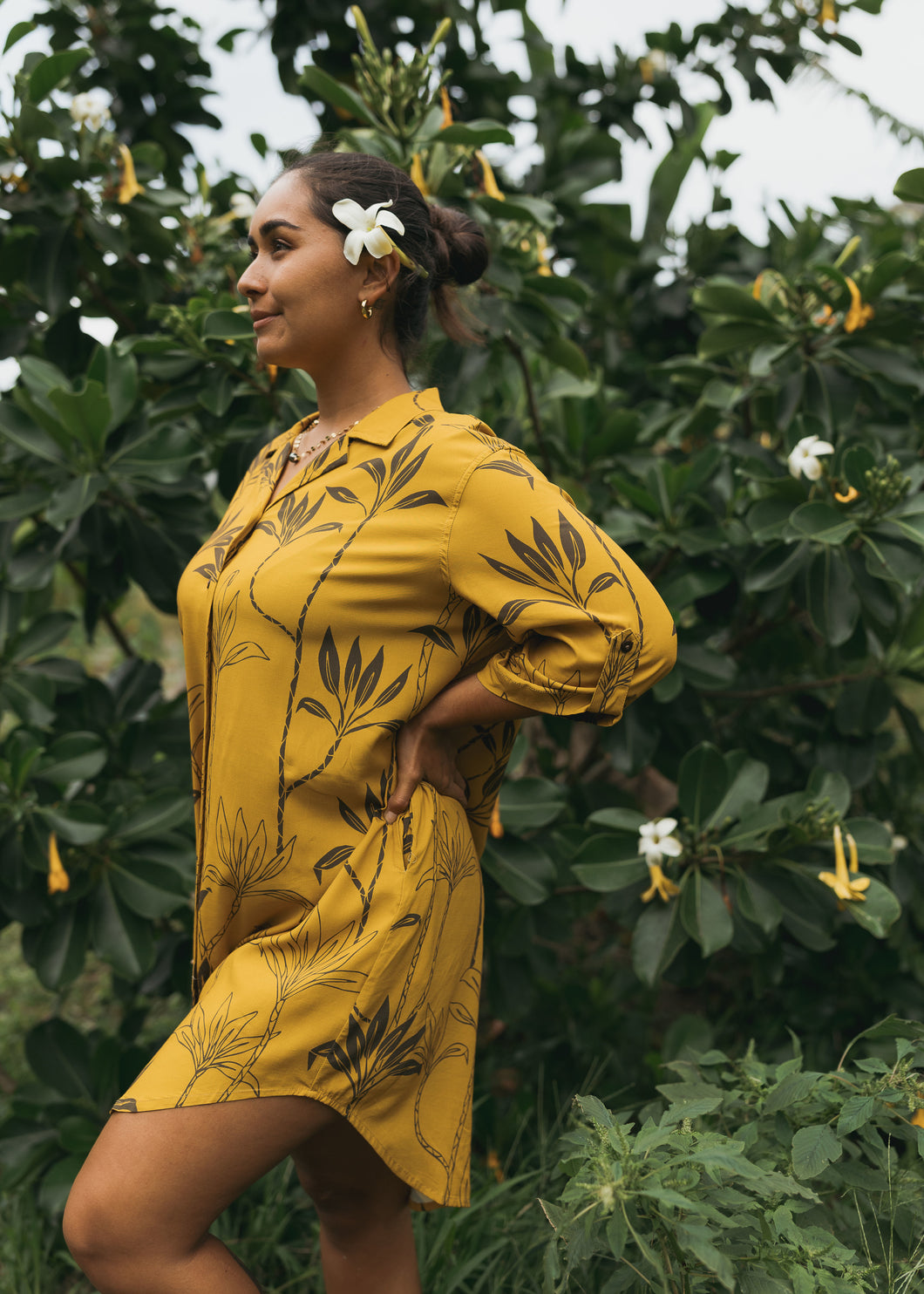 Aloha Shirt Dress ~ Ki X Golden