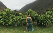 Load image into Gallery viewer, Wailoa Slit Jumpsuit ~ Ki X Teal
