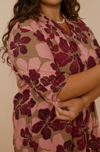 Load image into Gallery viewer, Aloha Shirt Dress ~ HAU X Strawberry
