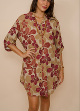 Load image into Gallery viewer, Aloha Shirt Dress ~ HAU X Cappuccino

