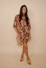 Load image into Gallery viewer, Aloha Shirt Dress ~ HAU X Cappuccino
