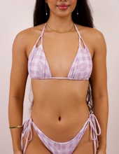 Load image into Gallery viewer, Aloha Triangle Top ~ Lilac Palaka
