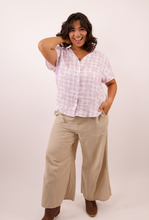 Load image into Gallery viewer, Penny Top ~ Lilac Palaka

