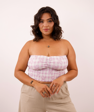 Load image into Gallery viewer, Ari Smocked Top ~ Lilac Palaka
