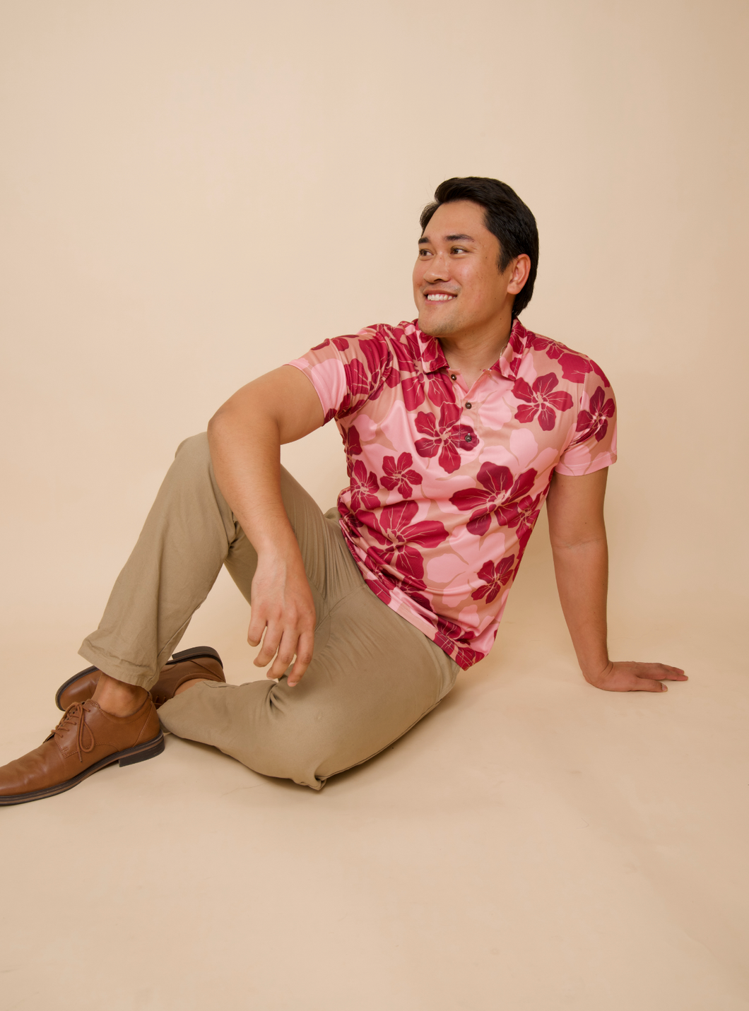 Mens Polo ~ Hau X Strawberry