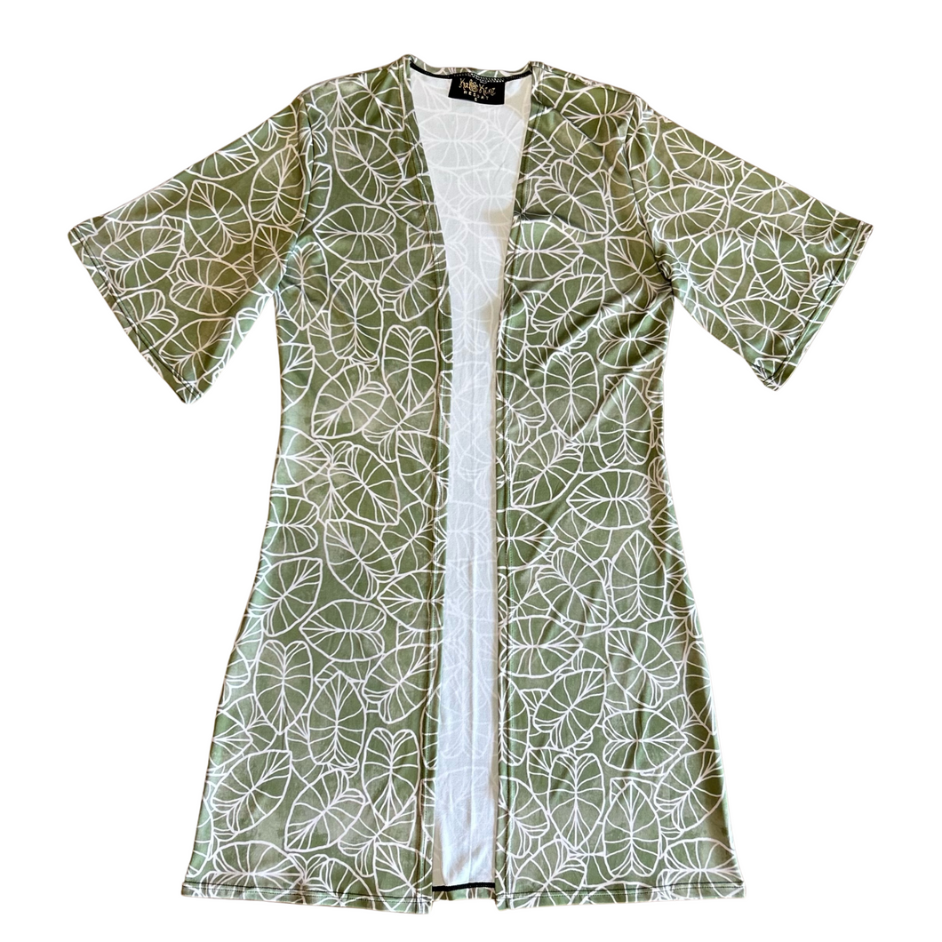 Luxe Kimono ~ LO'I KALO X GREEN