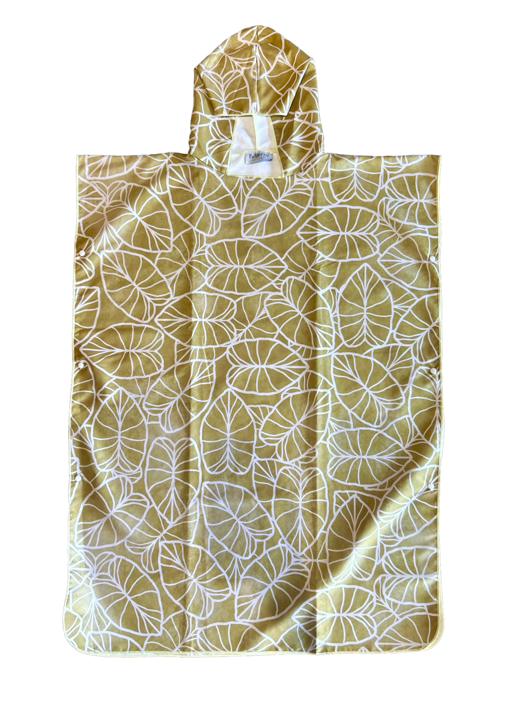 Adult Hooded Microfiber Towel ~ Lo'i Kalo Gold