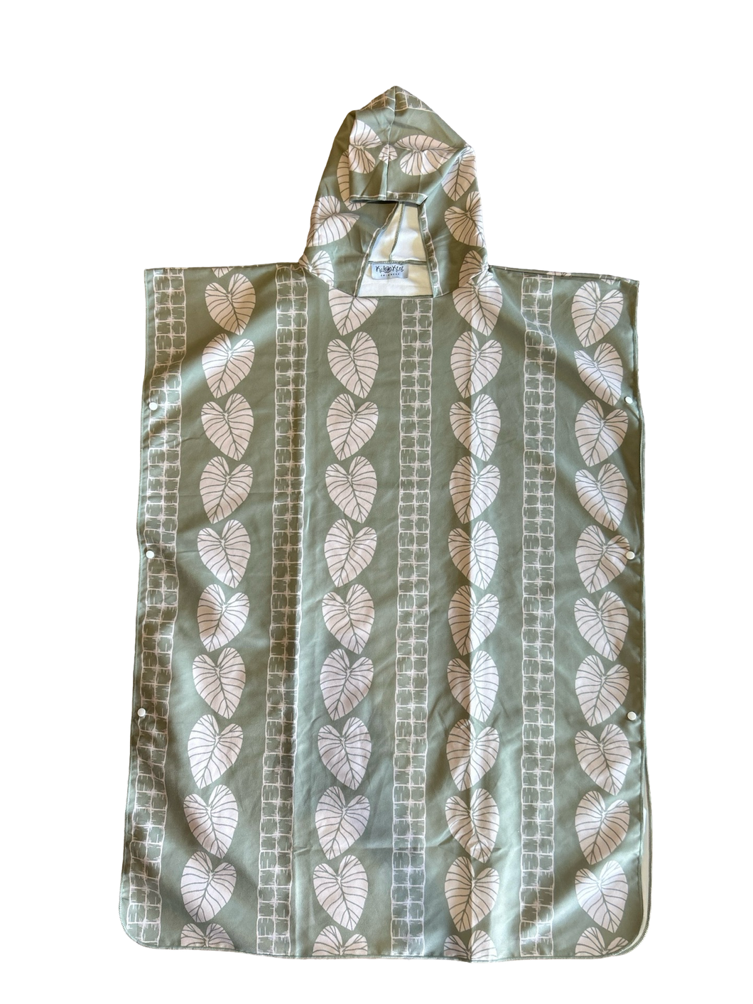 Adult Hooded Microfiber Towel ~ Kalo X Ulana Olive