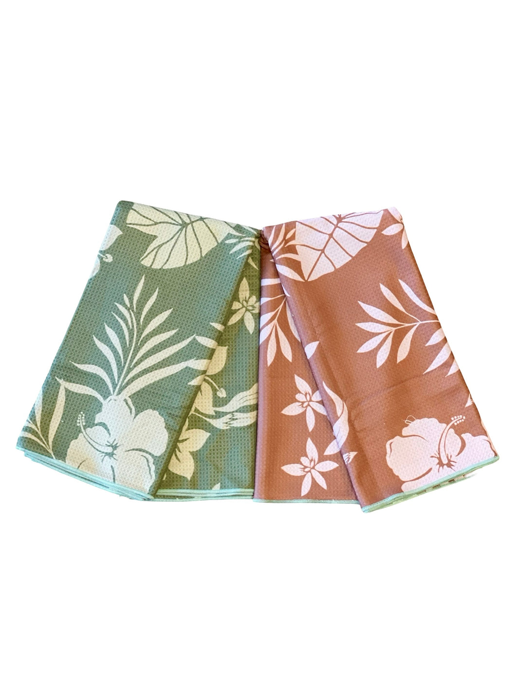 Microfiber Beach Towel (Reversible)~ Lime X Rust